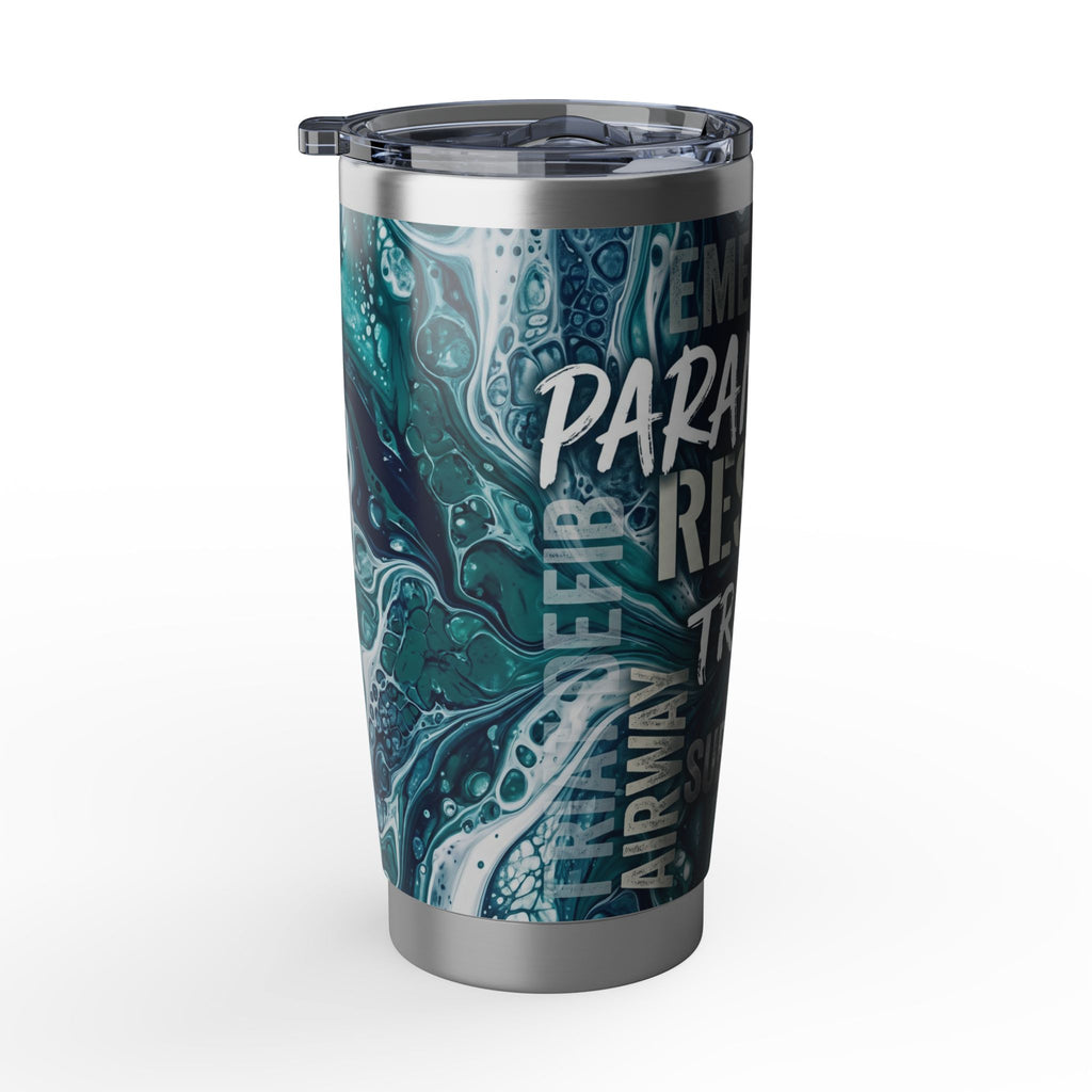 Paramedic/EMT 20oz Tumbler – Teal Marble Emergency Medical Terms Design