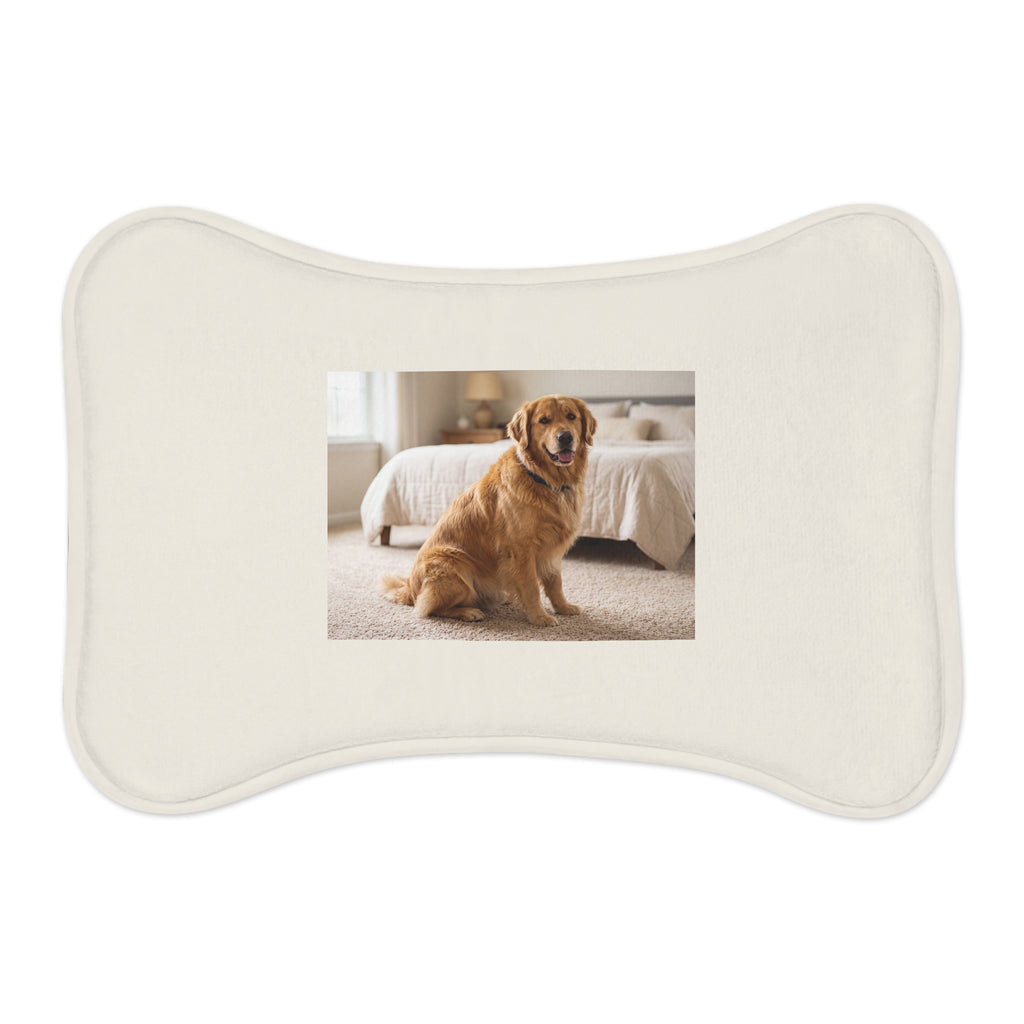 Golden Retriever Pet Feeding Mat | Cute Dog Bowl Placemat