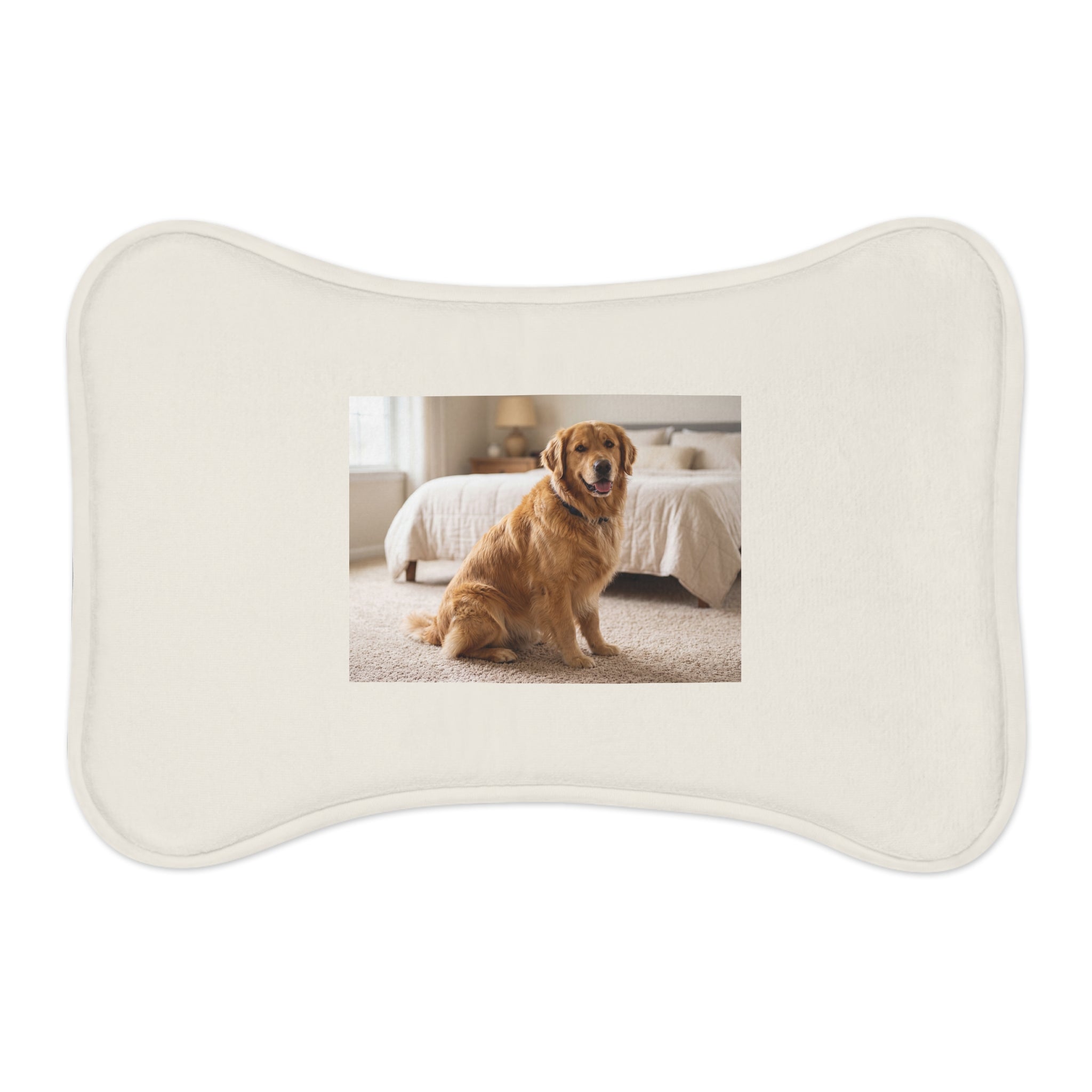 Golden Retriever Pet Feeding Mat | Cute Dog Bowl Placemat