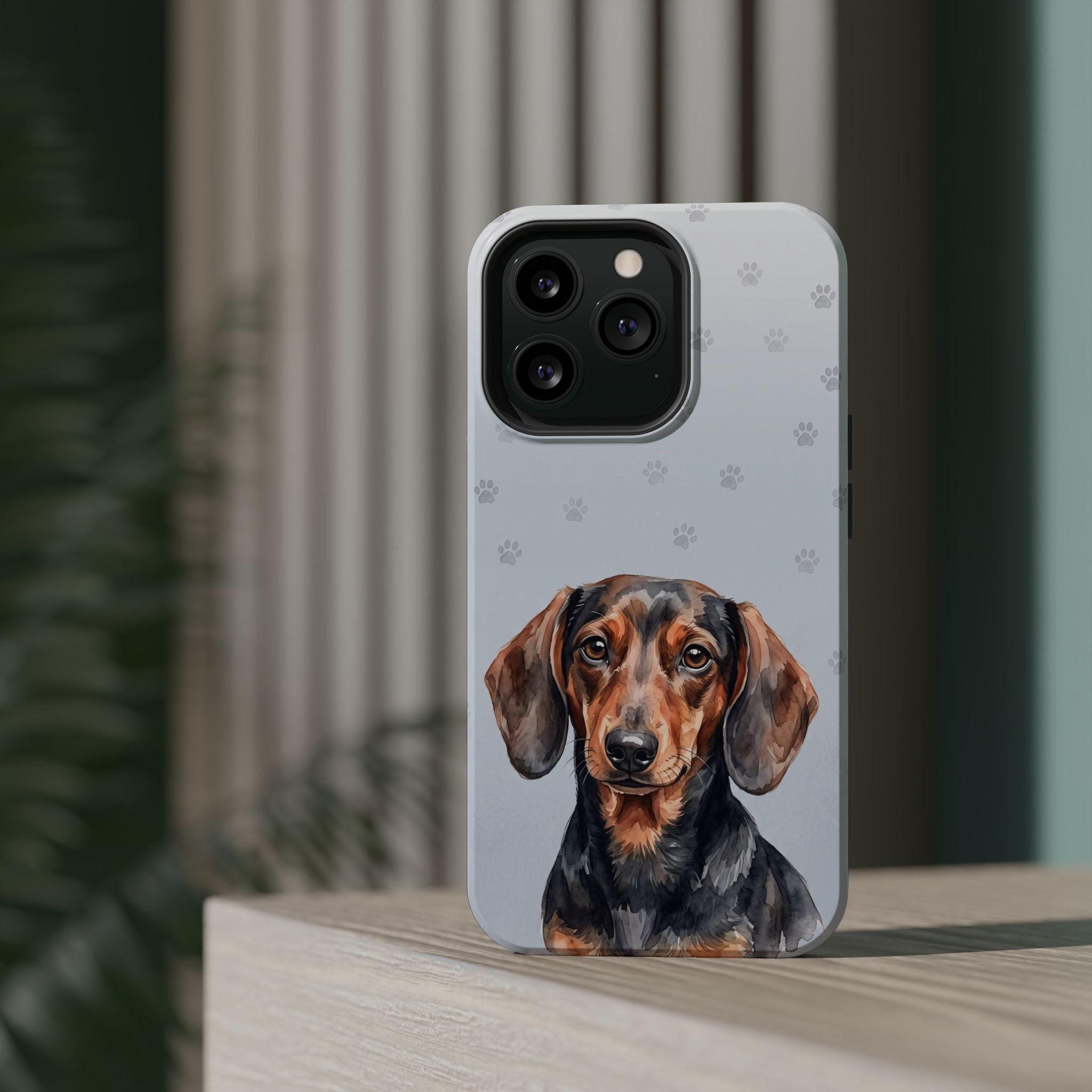 Dachshund Phone Case — Impact-Resistant Wireless Charging Cover