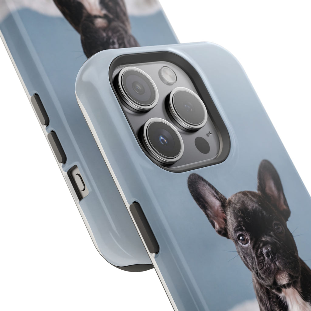 French Bulldog Puppy Phone Case — Impact-Resistant Wireless Charging Cover