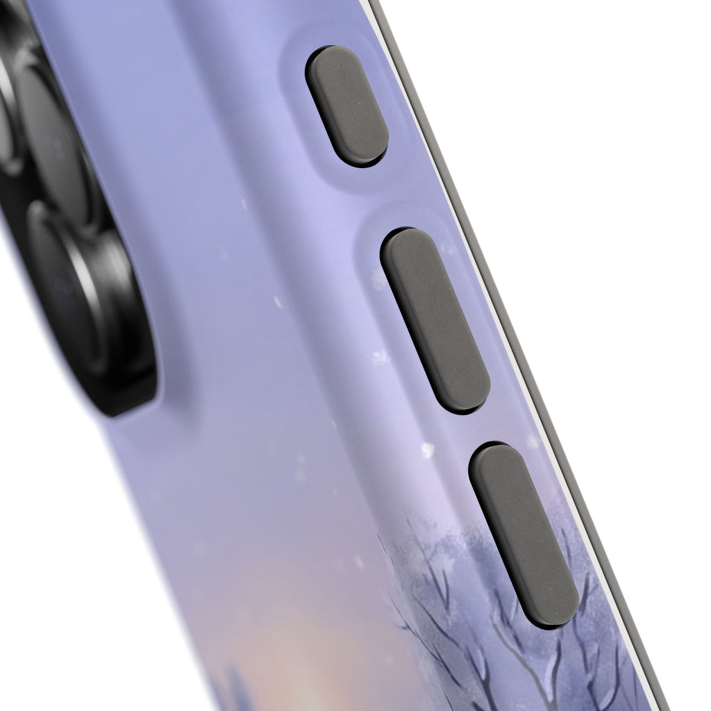 Personalized Dachshund Winter Snow Phone Case — Wireless Charging Cover