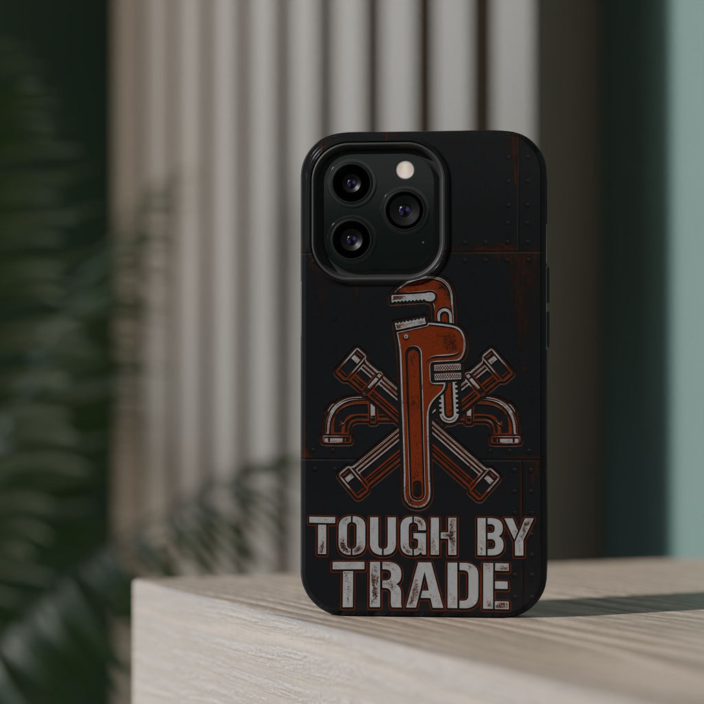 Tough By Trade Phone Case — Crossed Wrenches Wireless Charging Cover