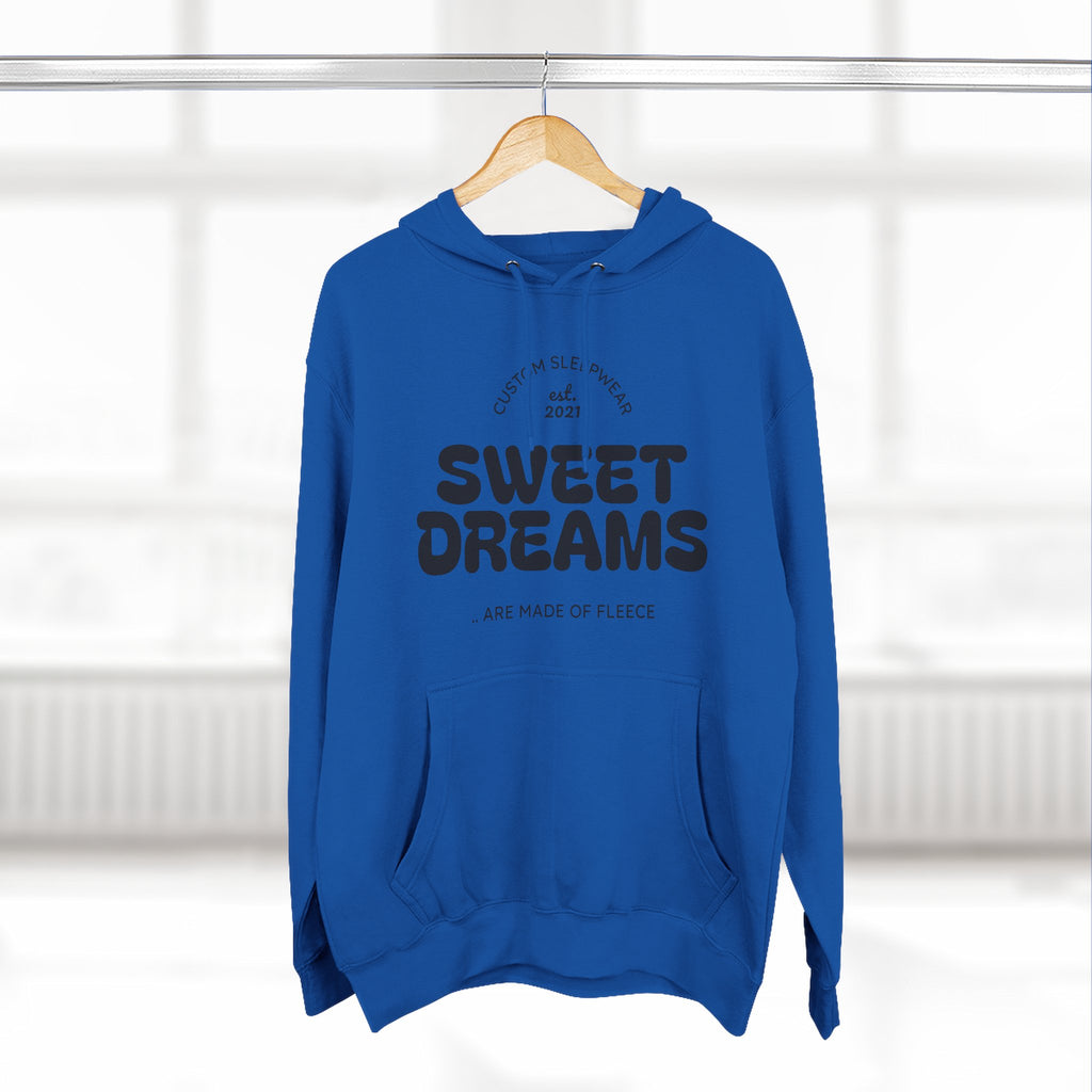Sweet Dreams Hoodie — Cozy Fleece Pullover with Retro Script