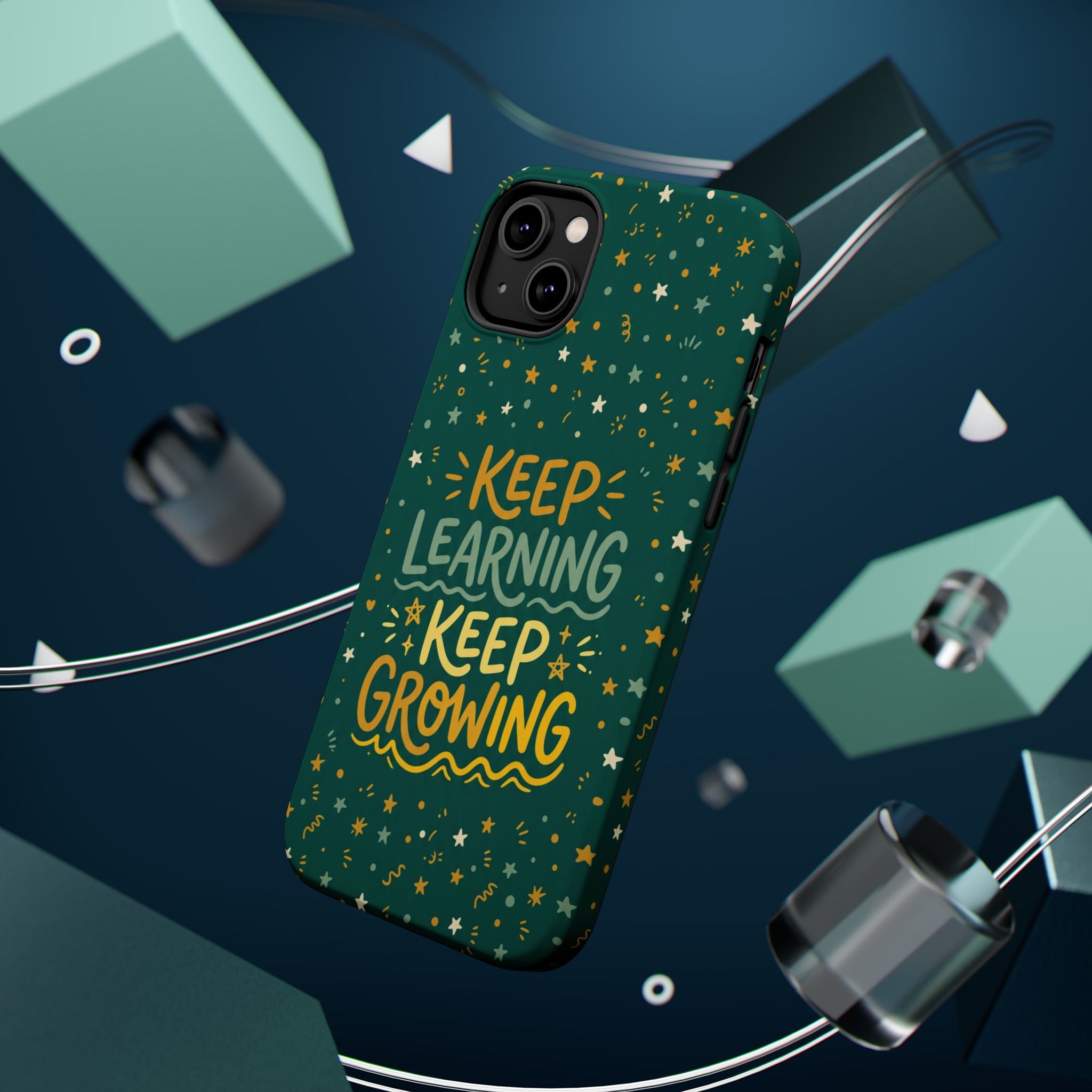 Keep Learning Keep Growing Teacher Phone Case — Wireless Charging Cover