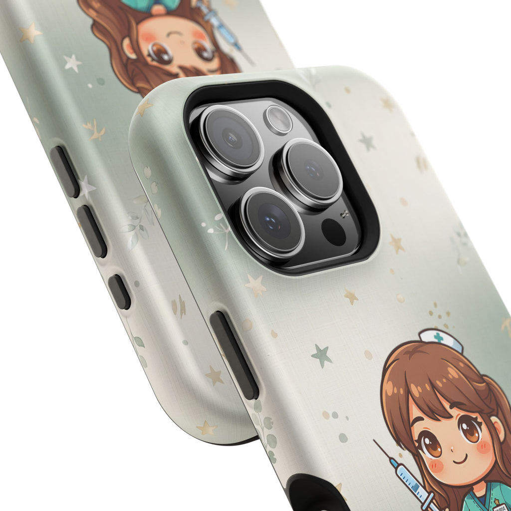 Personalized Nurse with Syringe Phone Case — Wireless Charging Cover