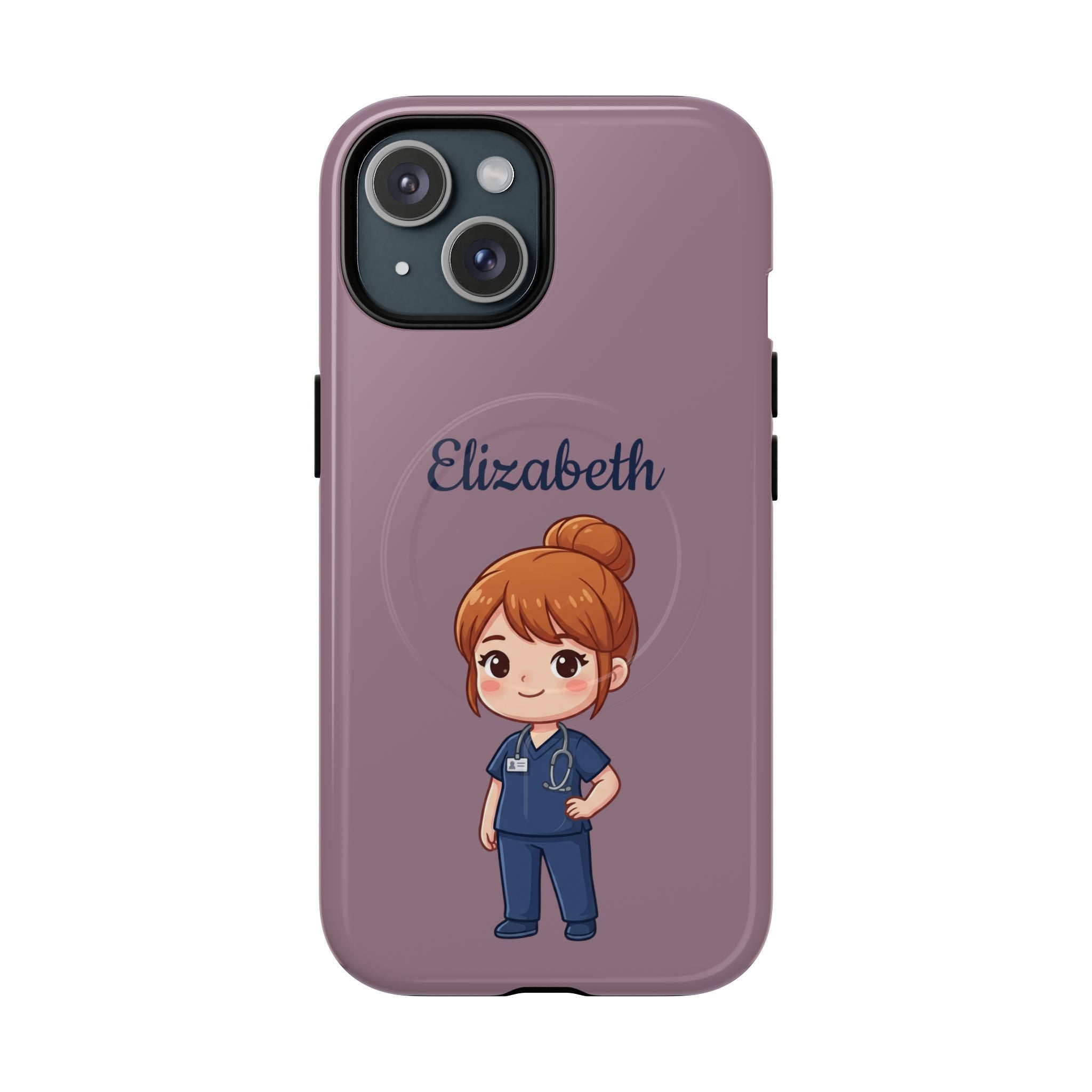 Personalized Nurse Phone Case with Custom Name | MagSafe Compatible iPhone Case