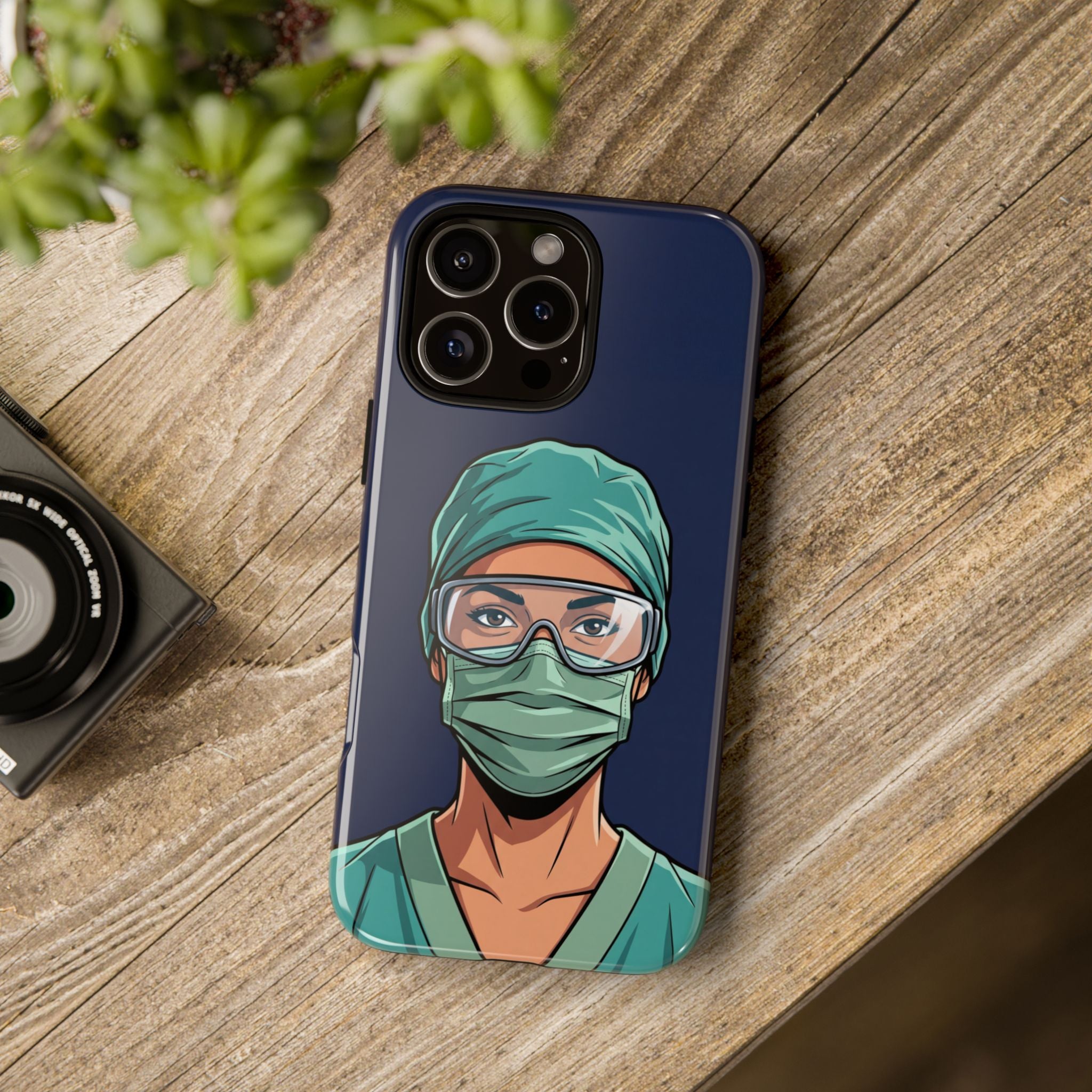 Nurse Illustrated Portrait Phone Case | iPhone & Samsung