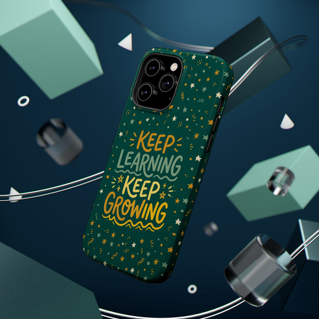 Keep Learning Keep Growing Teacher Phone Case — Wireless Charging Cover
