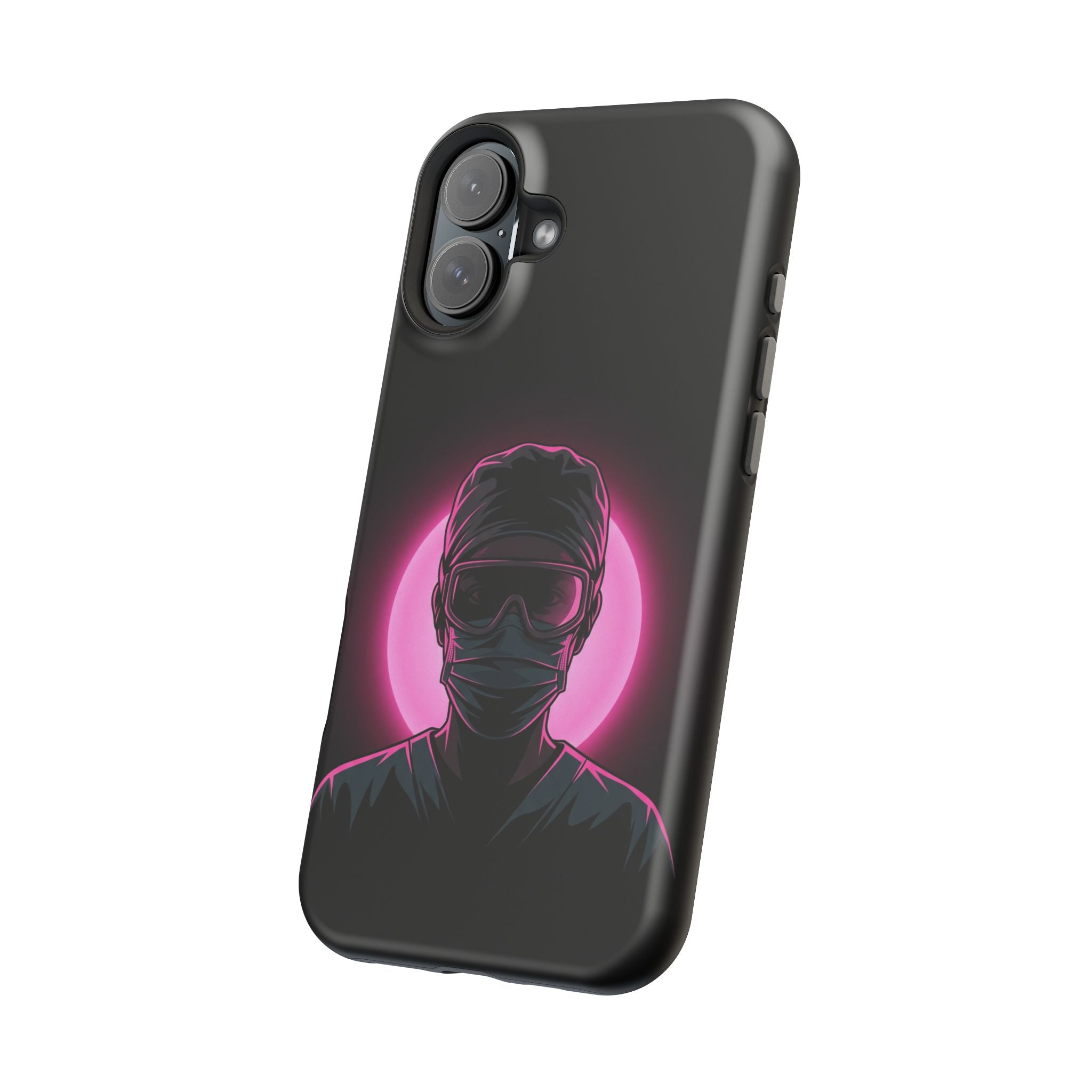 Nurse Portrait Phone Case — Navy Wireless Charging Cover