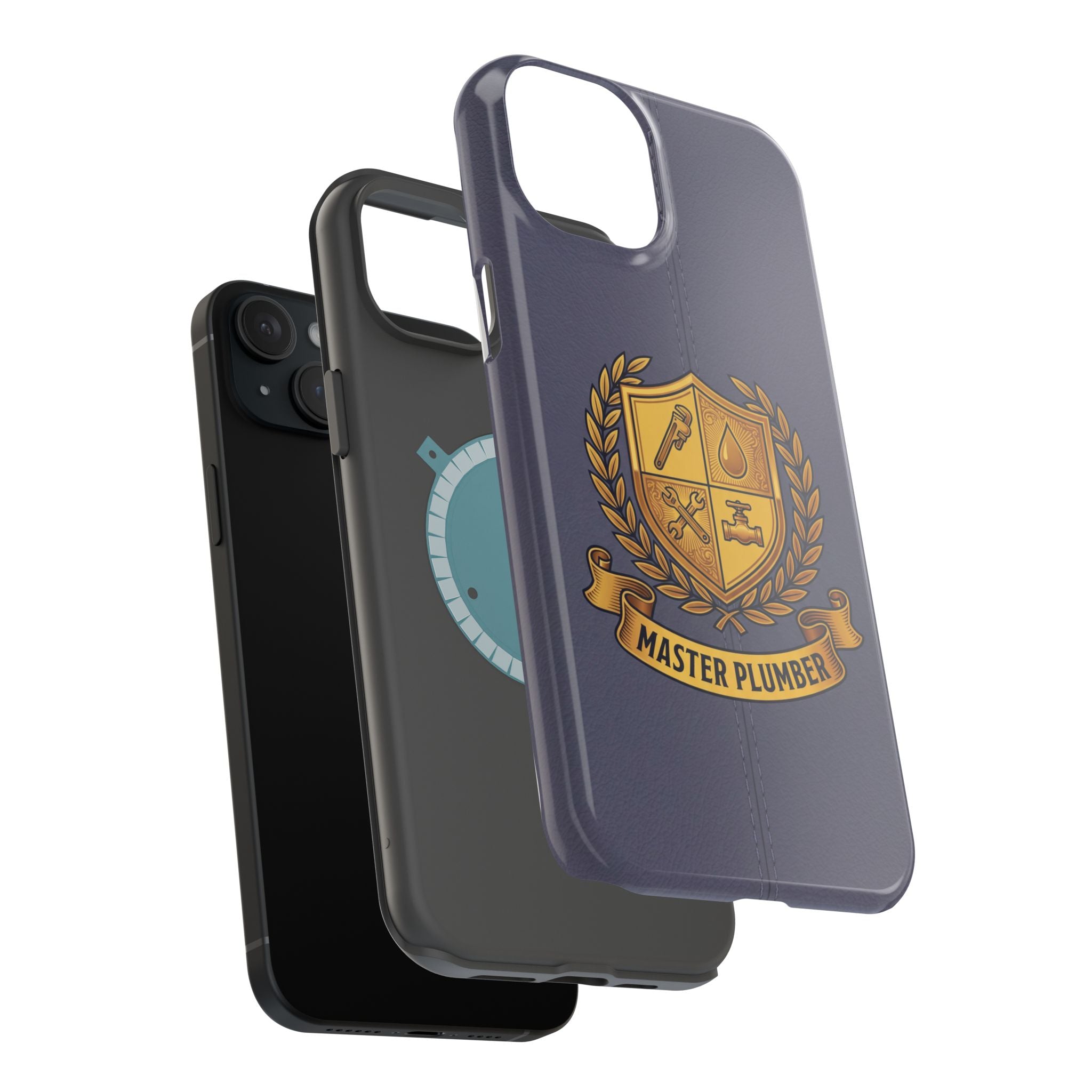 Master Plumber Crest Phone Case — Heraldic Shield Wireless Charging Cover