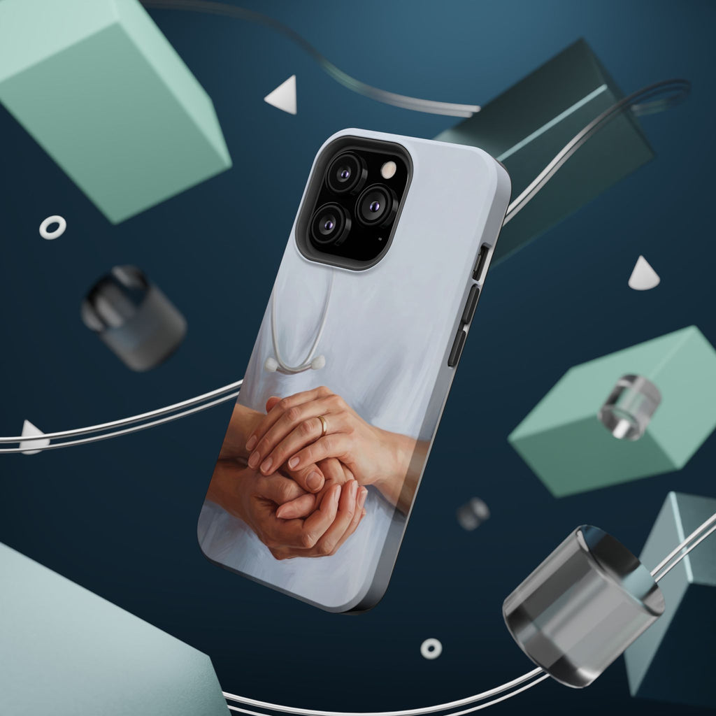 Impact-Resistant Phone Case — Caring Hands Wireless Charging Cover