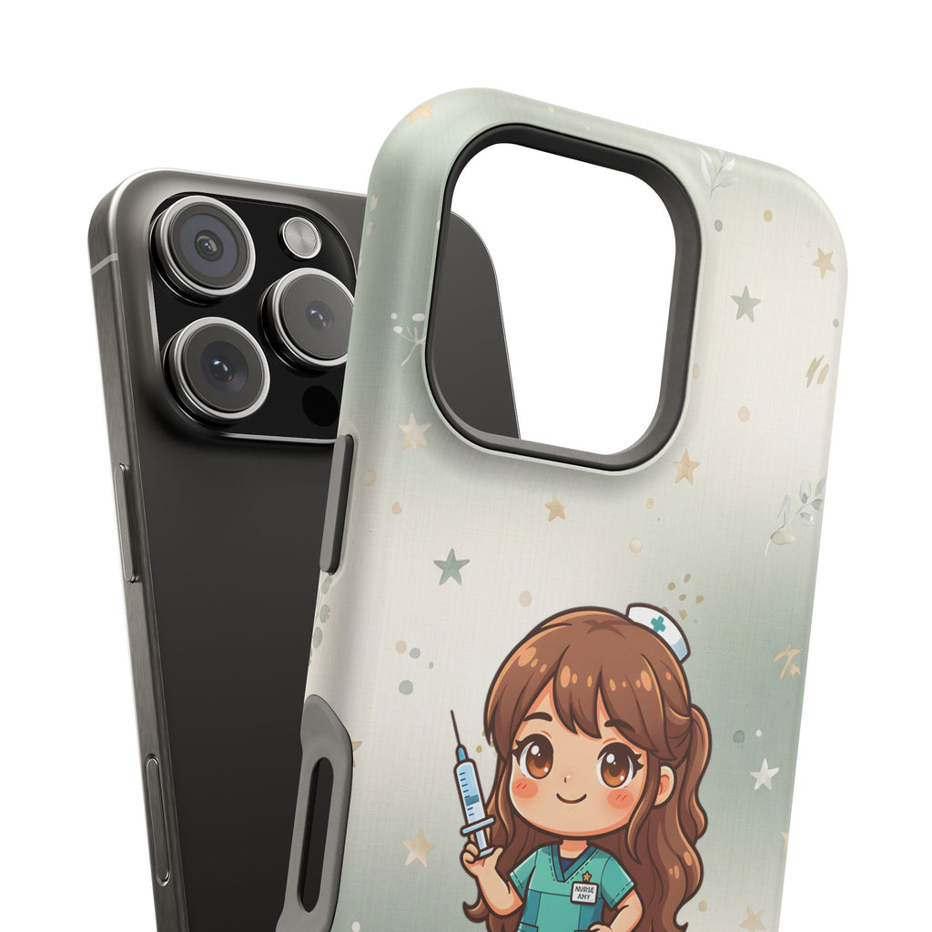 Personalized Nurse with Syringe Phone Case — Wireless Charging Cover