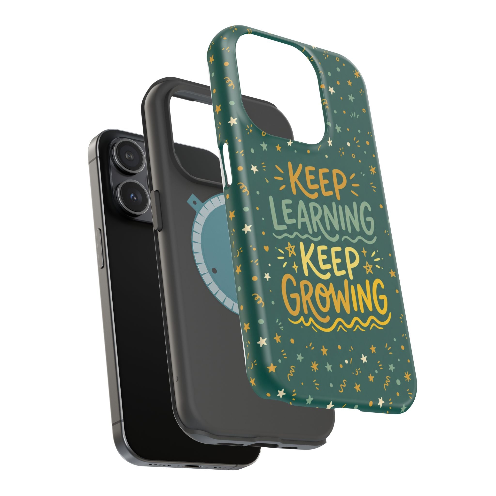 Keep Learning Keep Growing Teacher Phone Case — Wireless Charging Cover