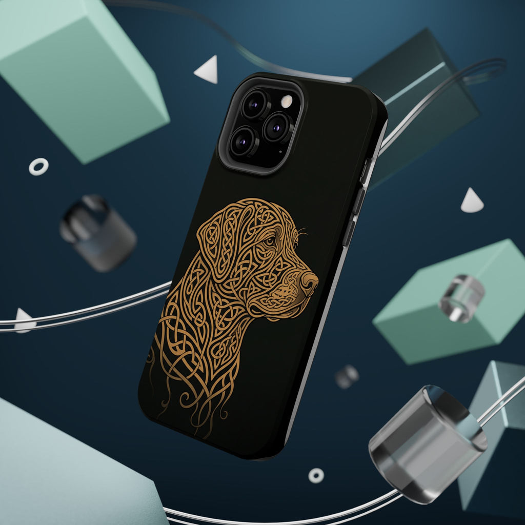 Celtic Knotwork Labrador Phone Case — Tough Magnetic Case with Wireless Charging