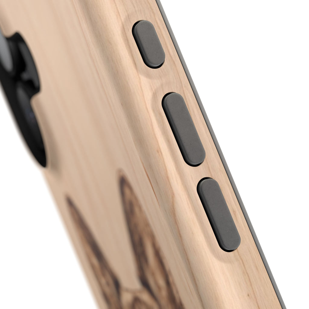 German Shepherd Phone Case | Pyrography Art — Tough Magnetic Case with Wireless Charging