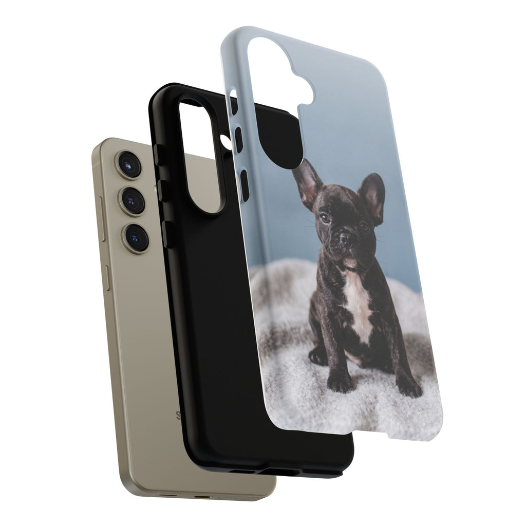 French Bulldog Puppy Phone Case | Adorable Brindle Frenchie Portrait | Samsung & iPhone