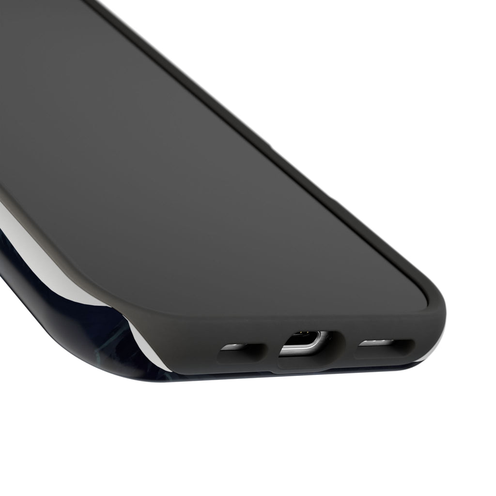 Personalized Dachshund Northern Lights Phone Case — Wireless Charging Cover