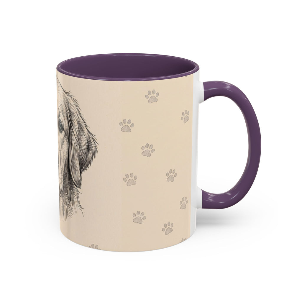 Golden Retriever Sketch Mug | Golden Retriever Lover Gift | Pencil Art Dog Coffee Mug