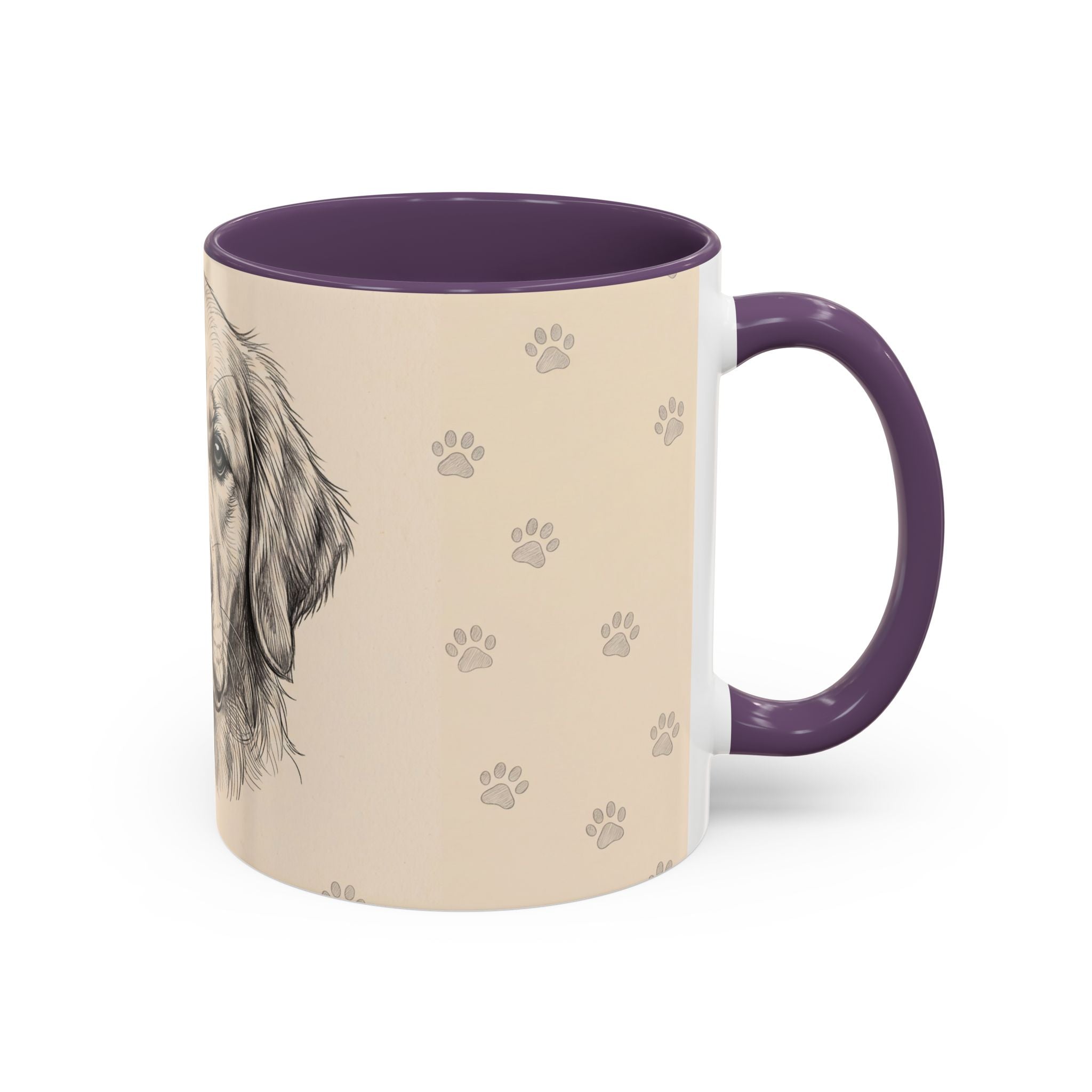 Golden Retriever Sketch Mug | Golden Retriever Lover Gift | Pencil Art Dog Coffee Mug