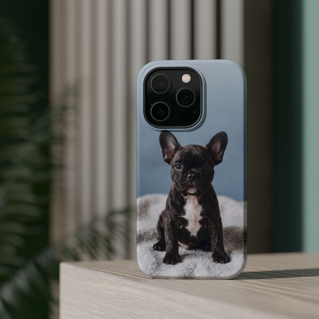 French Bulldog Puppy Phone Case — Impact-Resistant Wireless Charging Cover