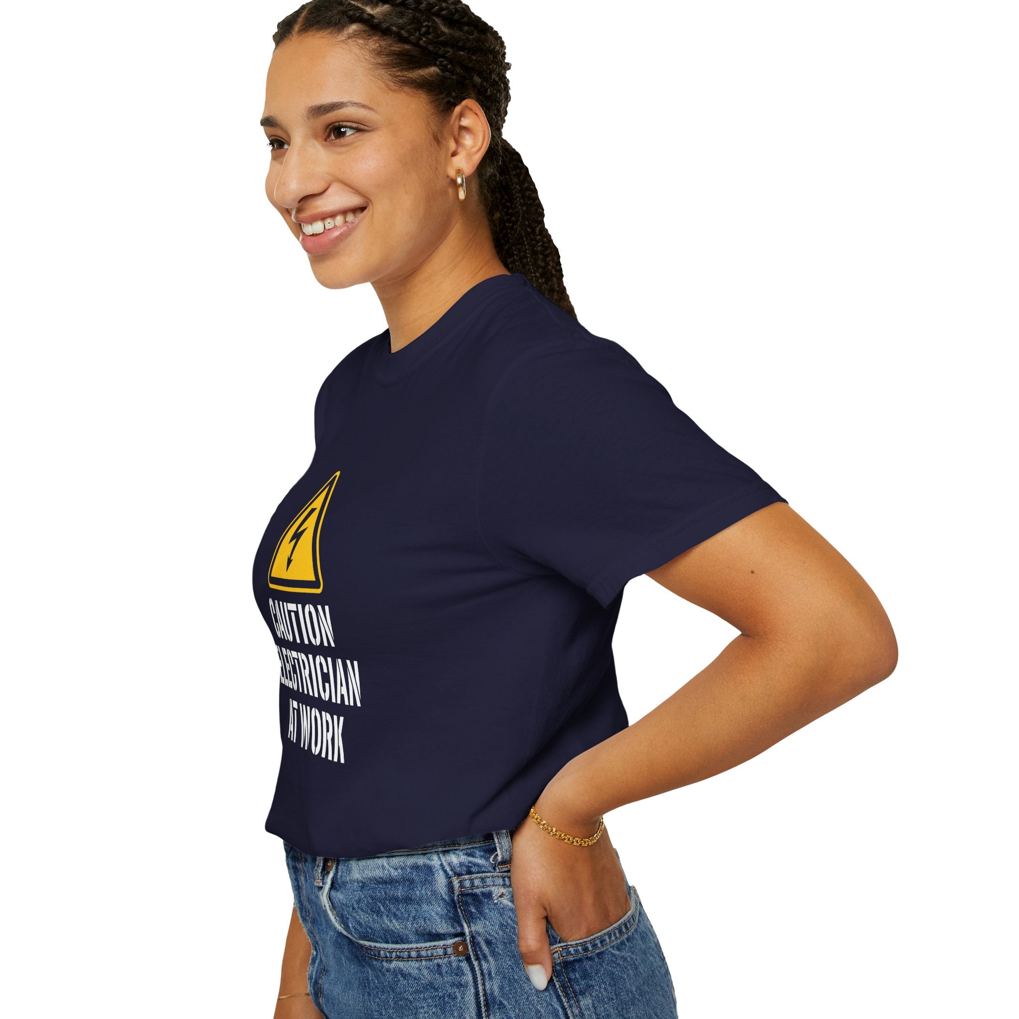 Caution Electrician At Work T-Shirt