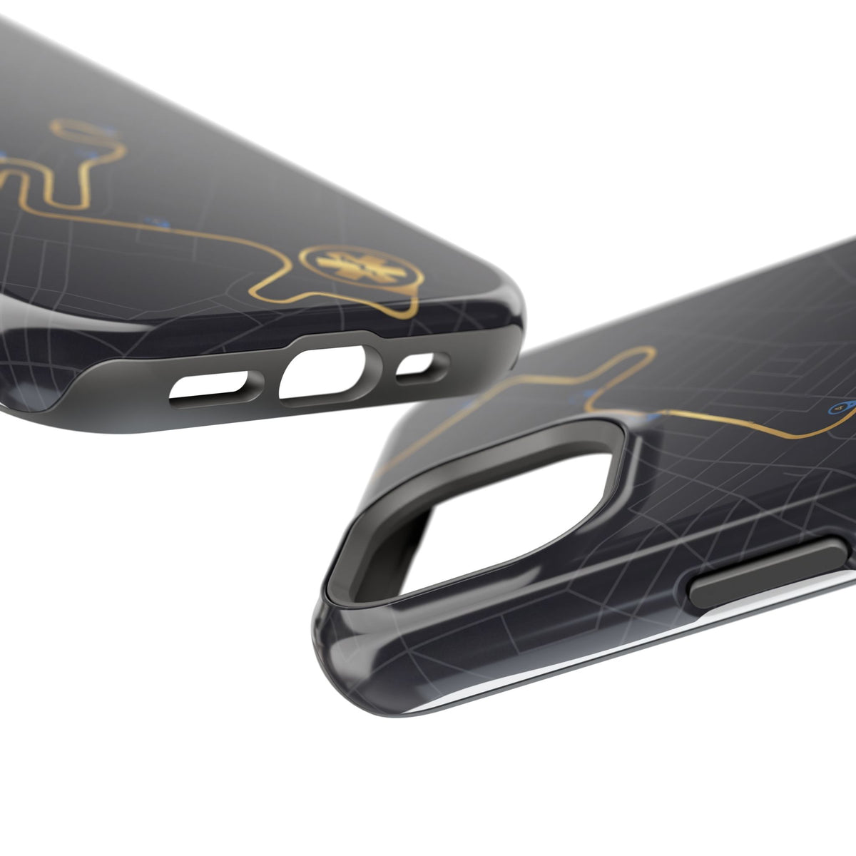 Paramedic/EMT Route Line Phone Case — Magnetic Wireless Charging Cover