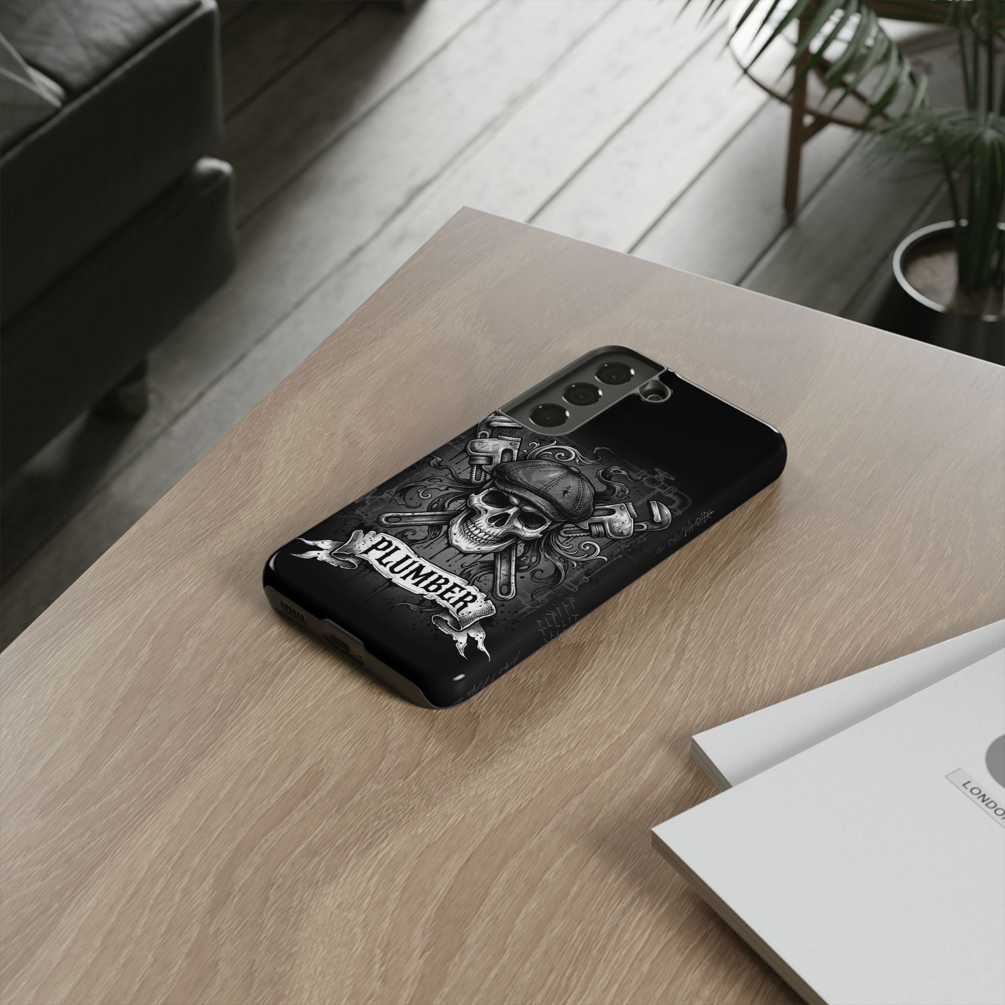 Gothic Skull Plumber Phone Case - Samsung & iPhone Series