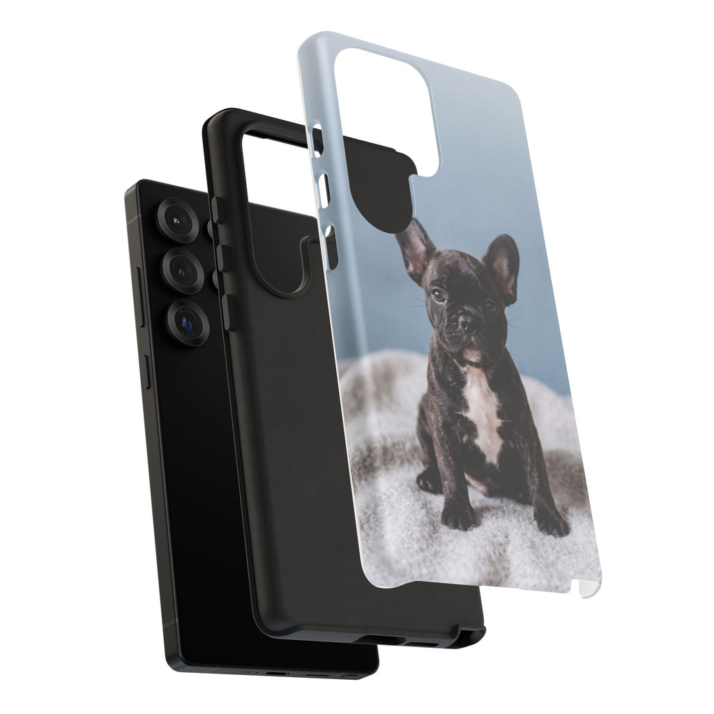 French Bulldog Puppy Phone Case | Adorable Brindle Frenchie Portrait | Samsung & iPhone