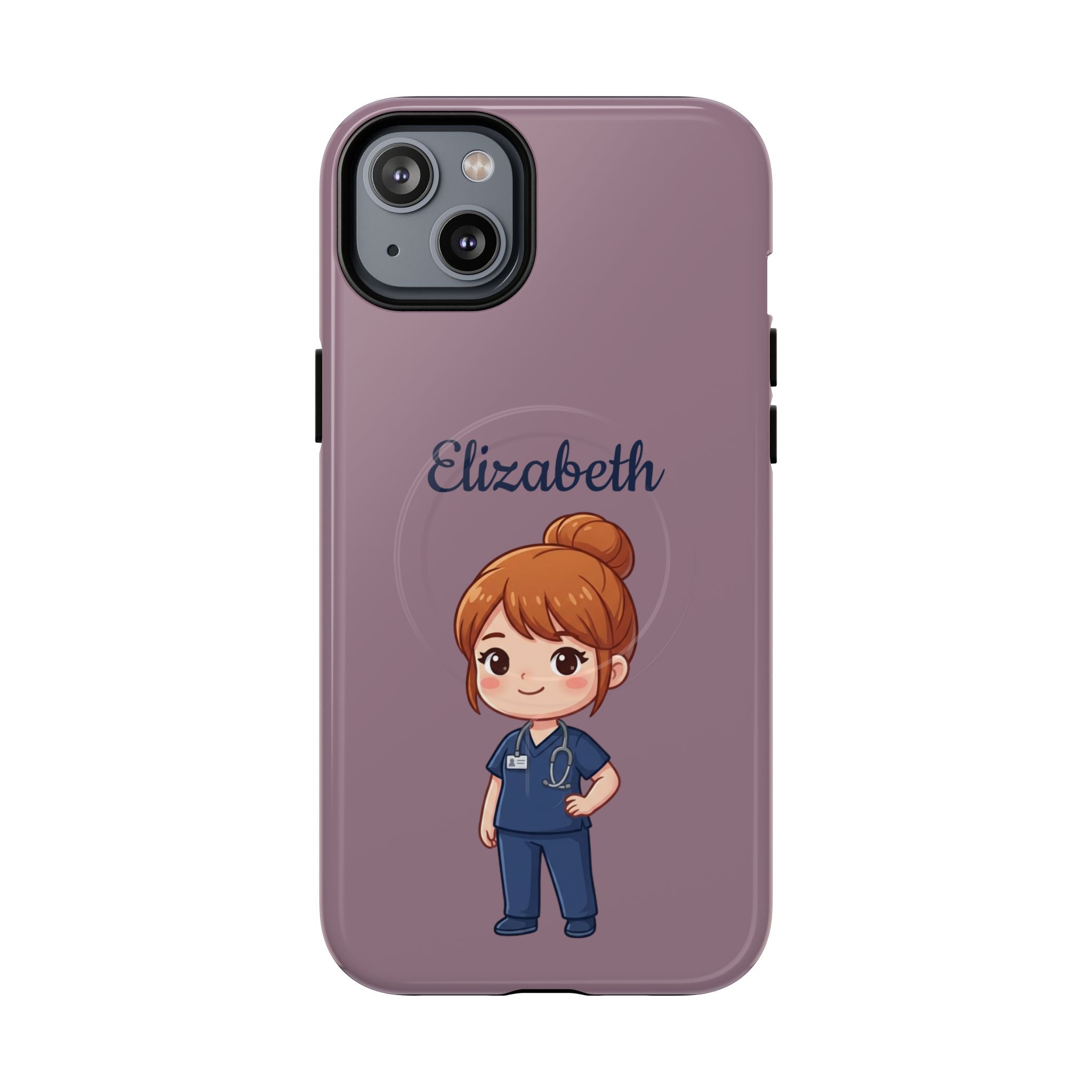 Personalized Nurse Phone Case with Custom Name | MagSafe Compatible iPhone Case
