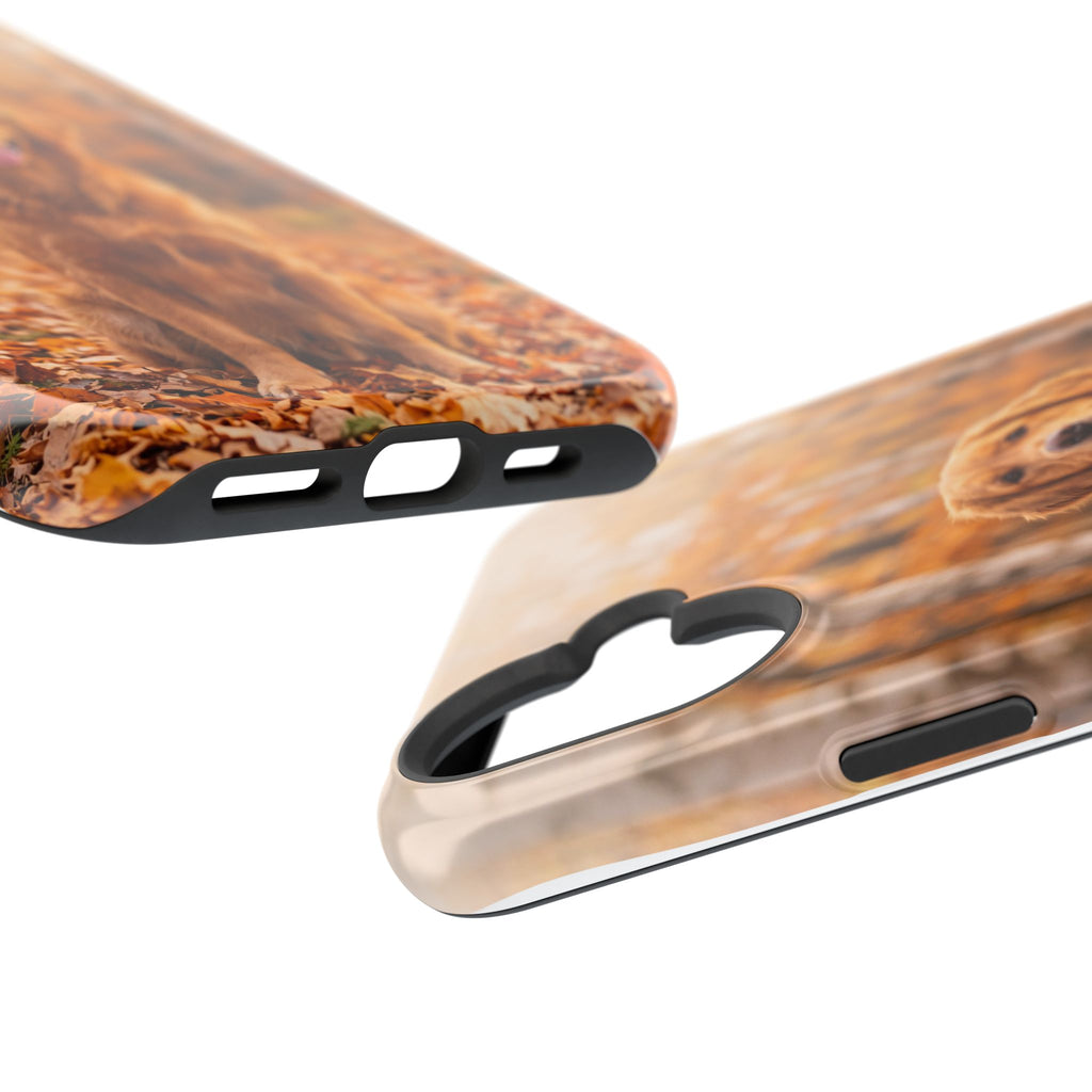 Autumn Golden Retriever Phone Case — Impact-Resistant Wireless Charging Cover