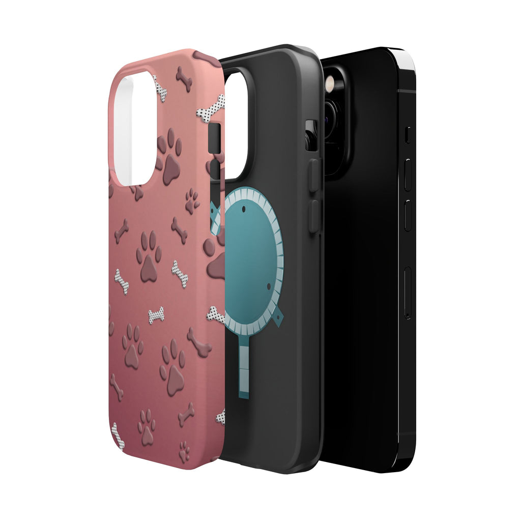 Paws & Bones Phone Case — Impact-Resistant Wireless Charging Cover