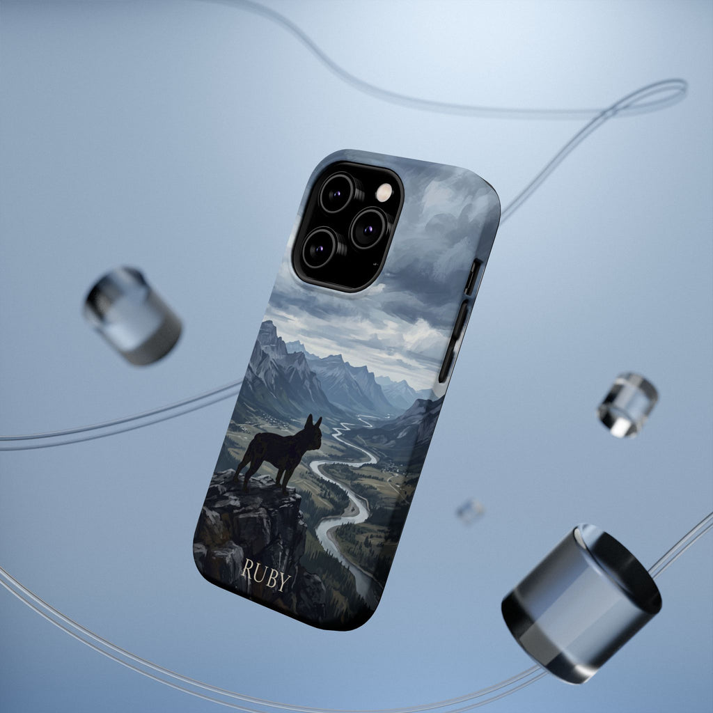 Personalized French Bulldog Mountain Valley Phone Case — Wireless Charging Cover