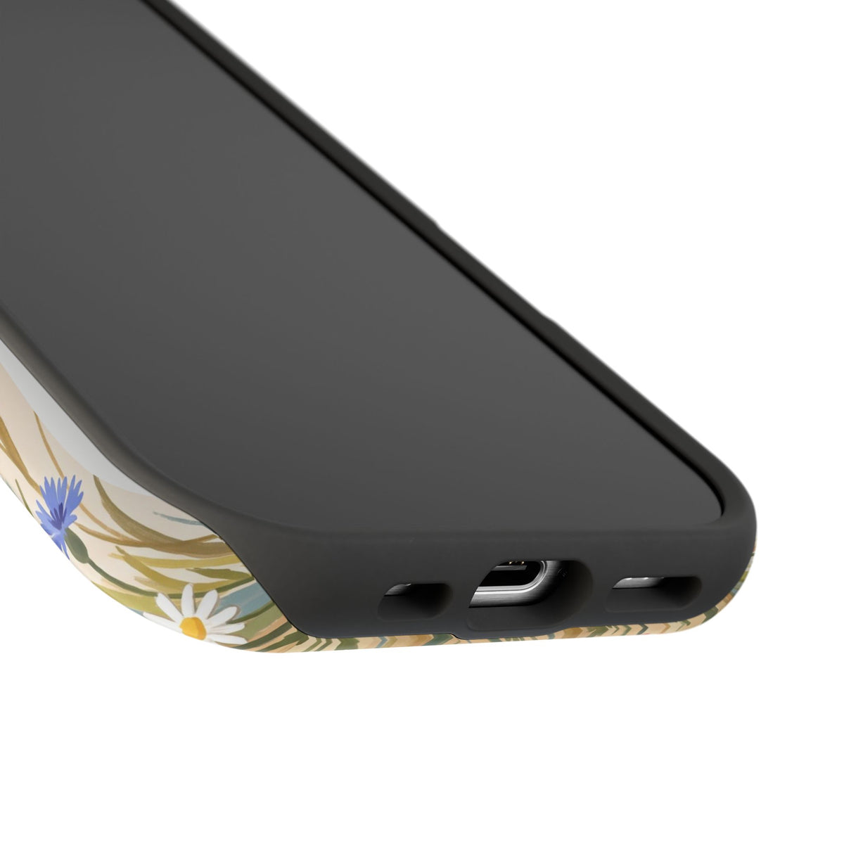 Labrador Wildflower Painting Phone Case — Tough Magnetic Case with Wireless Charging