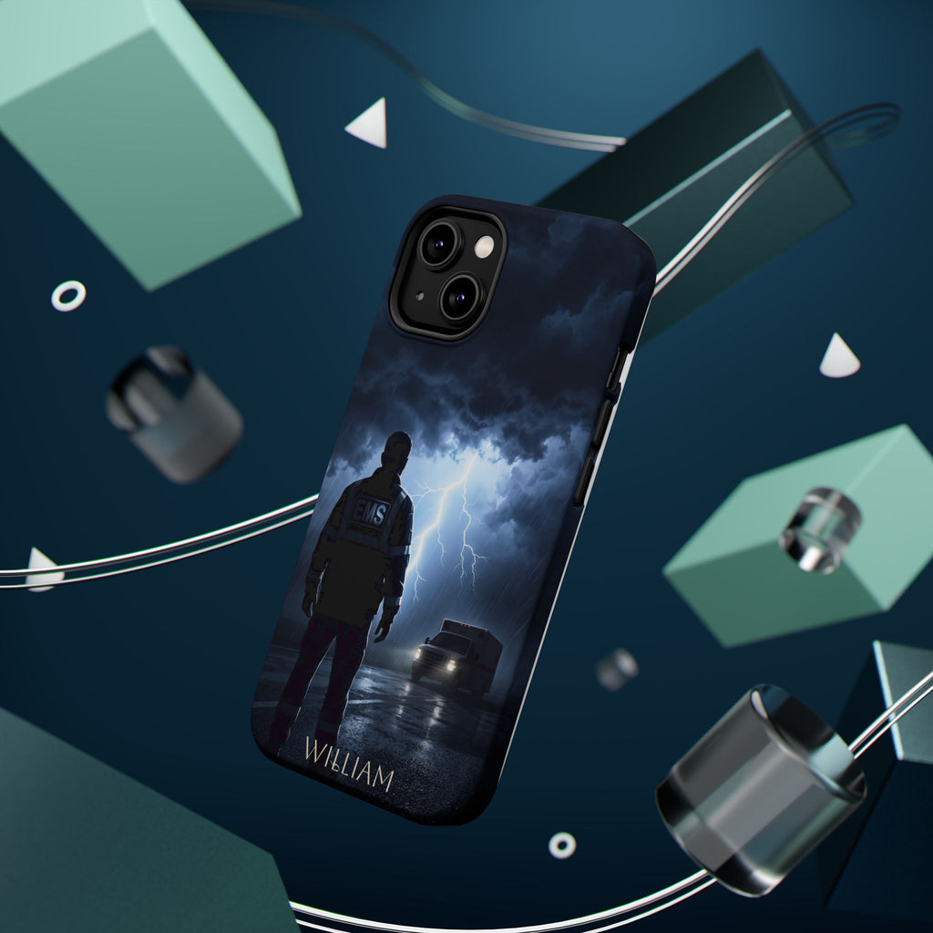 Personalized Lightning Storm EMS Phone Case — Wireless Charging Cover