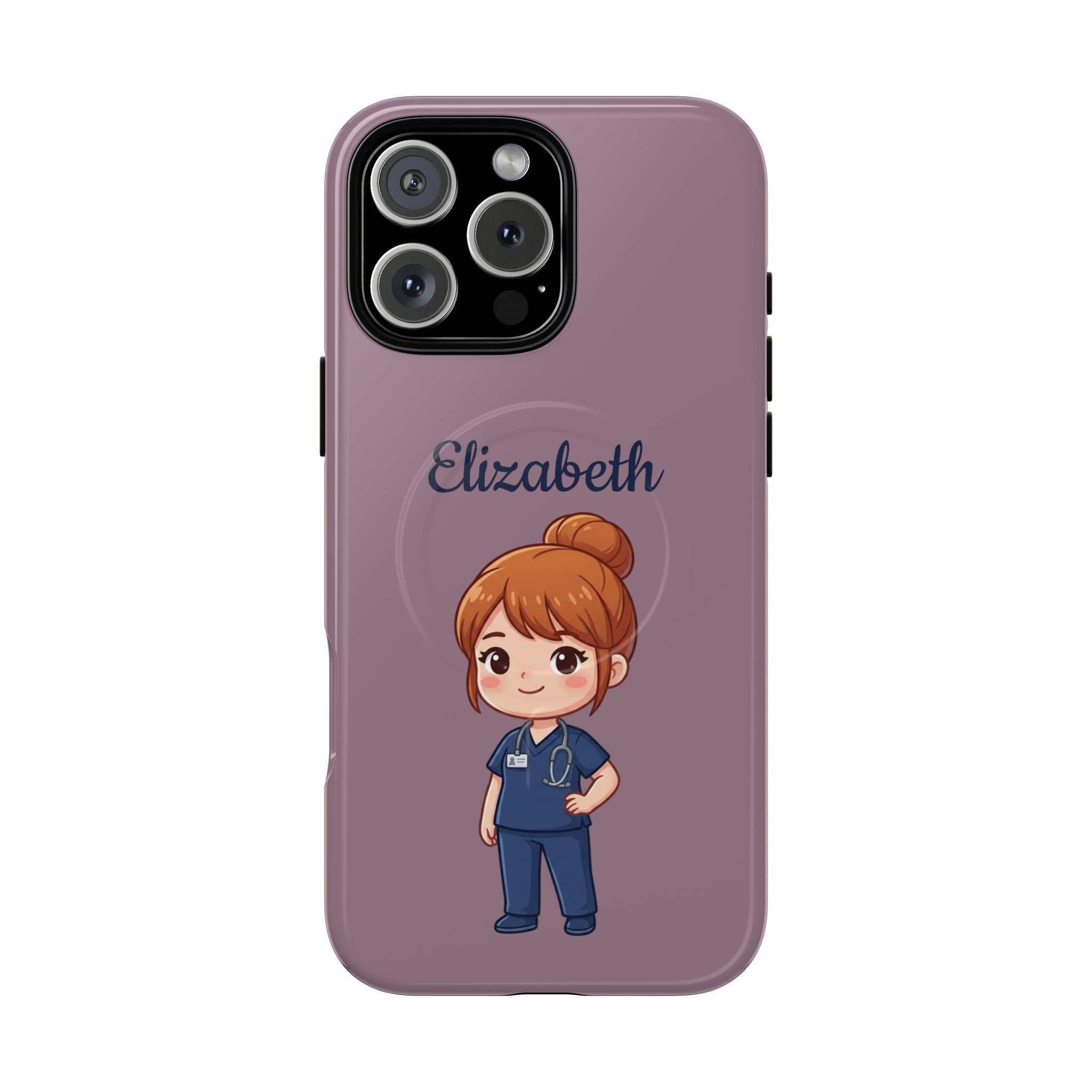 Personalized Nurse Phone Case with Custom Name | MagSafe Compatible iPhone Case