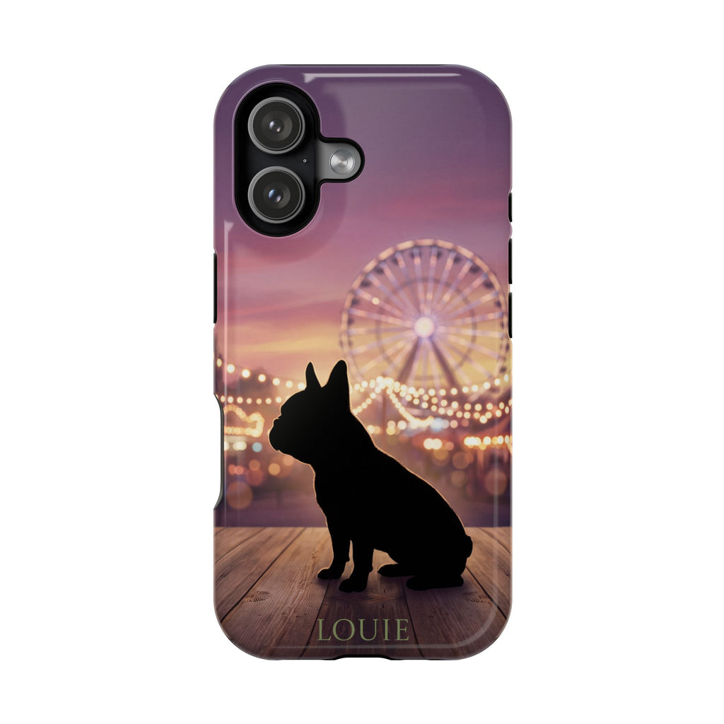 Personalized French Bulldog Carnival Nights Phone Case — Wireless Charging Cover
