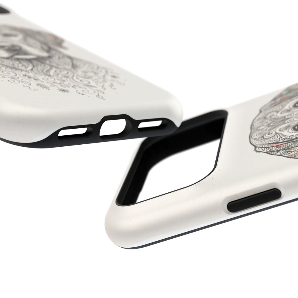 Mandala Labrador Phone Case — Tough Magnetic Case with Wireless Charging