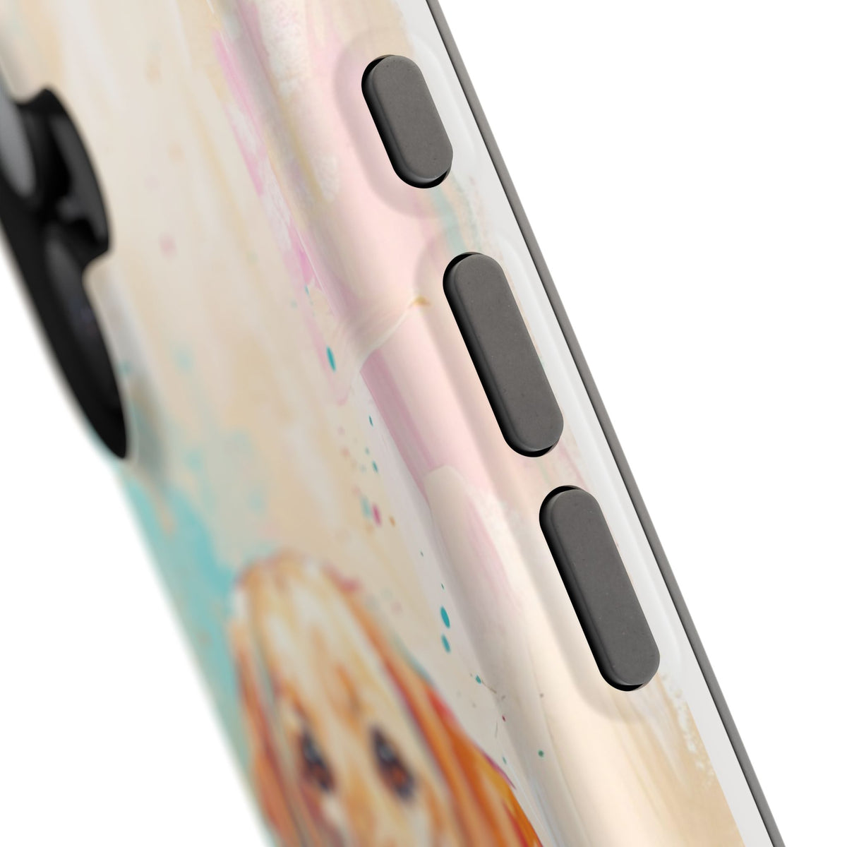 Yellow Labrador Colour Splash Phone Case — Tough Magnetic Case with Wireless Charging