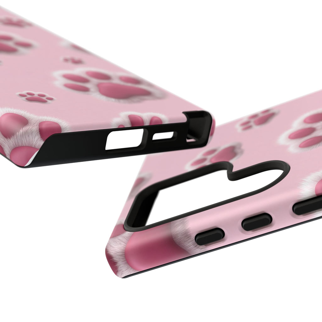 iphone & Samsung - Pink Paws Tough Phone Case — Cute Protective iPhone Cover