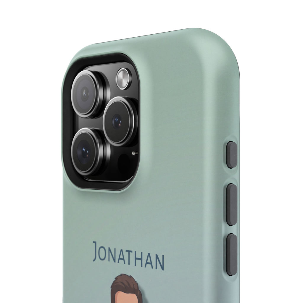 Personalized Nurse Portrait Phone Case — Impact-Resistant Wireless Charging Cover