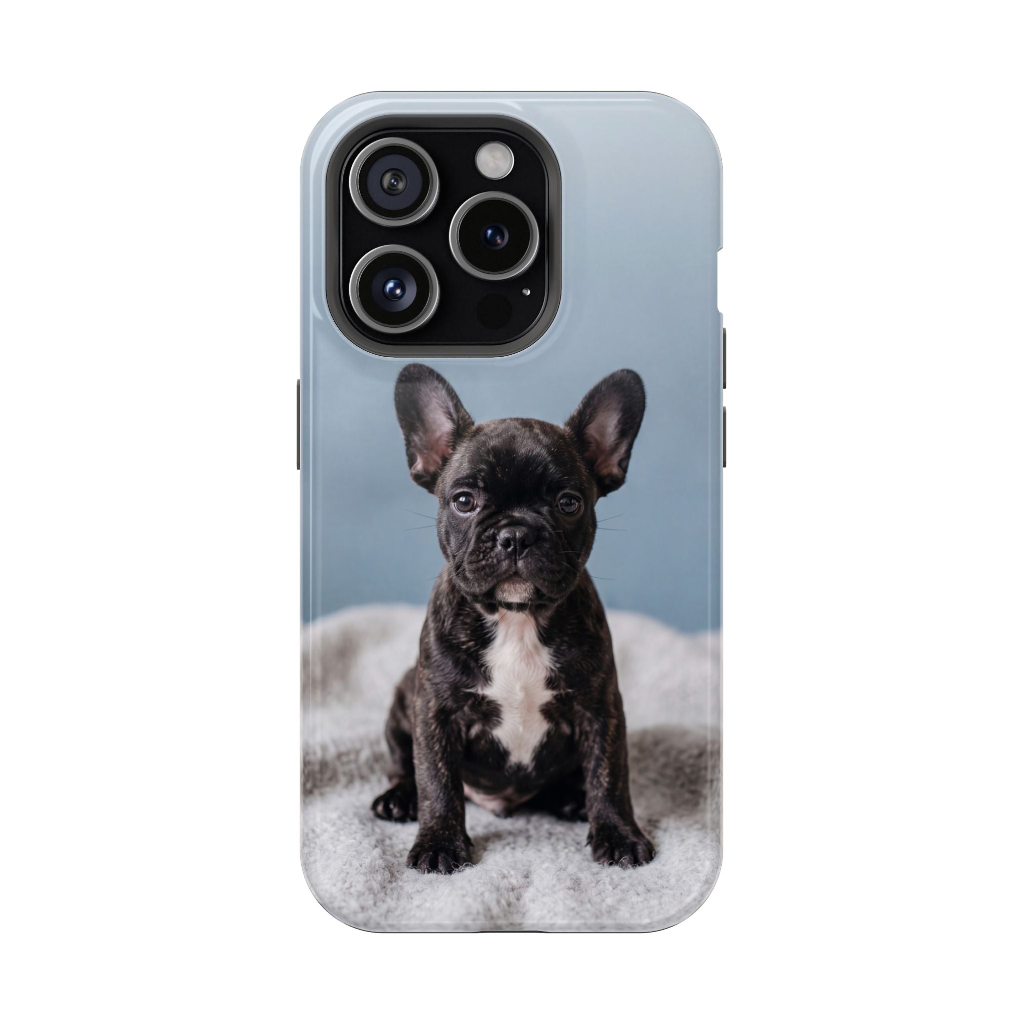 French Bulldog Puppy Phone Case — Impact-Resistant Wireless Charging Cover