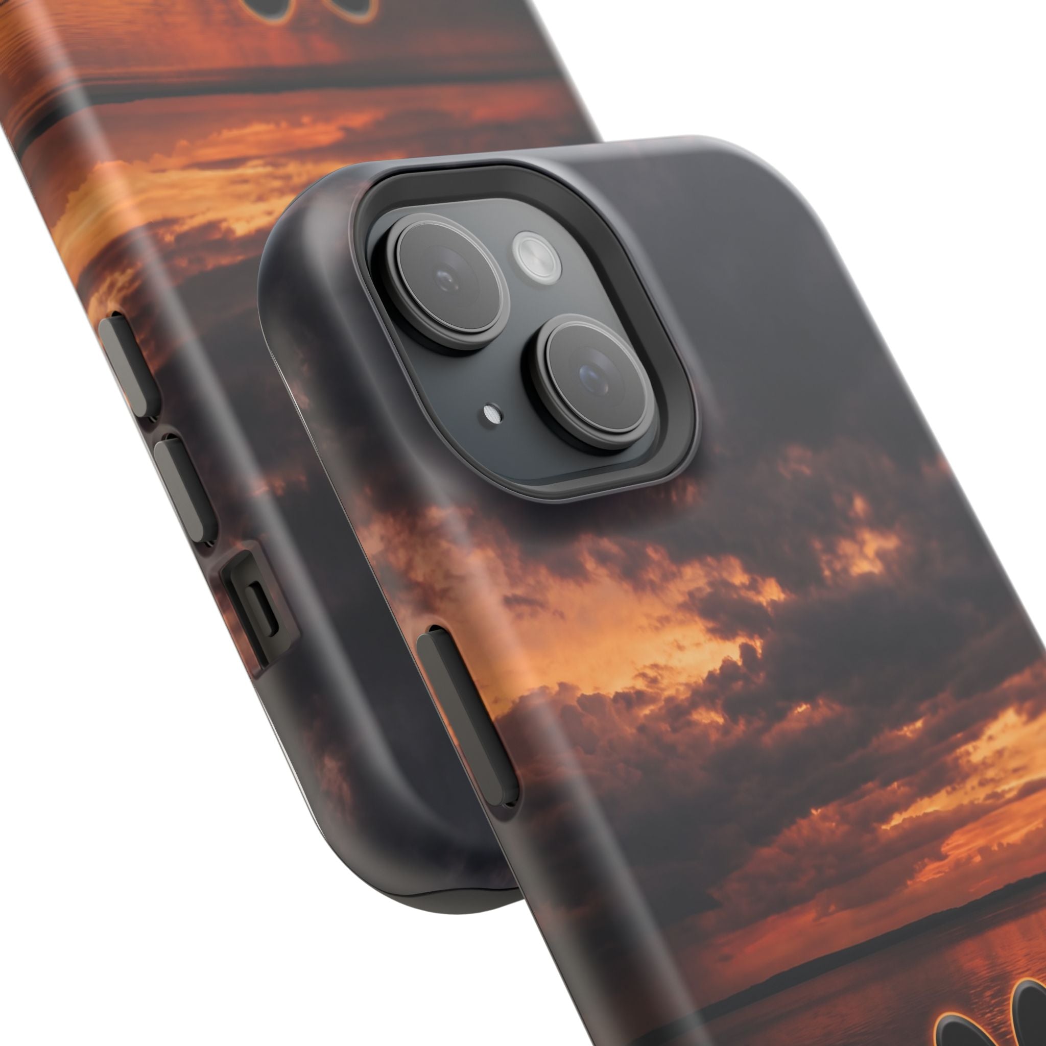 Paw Sunset Magnetic Impact-Resistant Phone Case for iPhone and Samsung Galaxy series