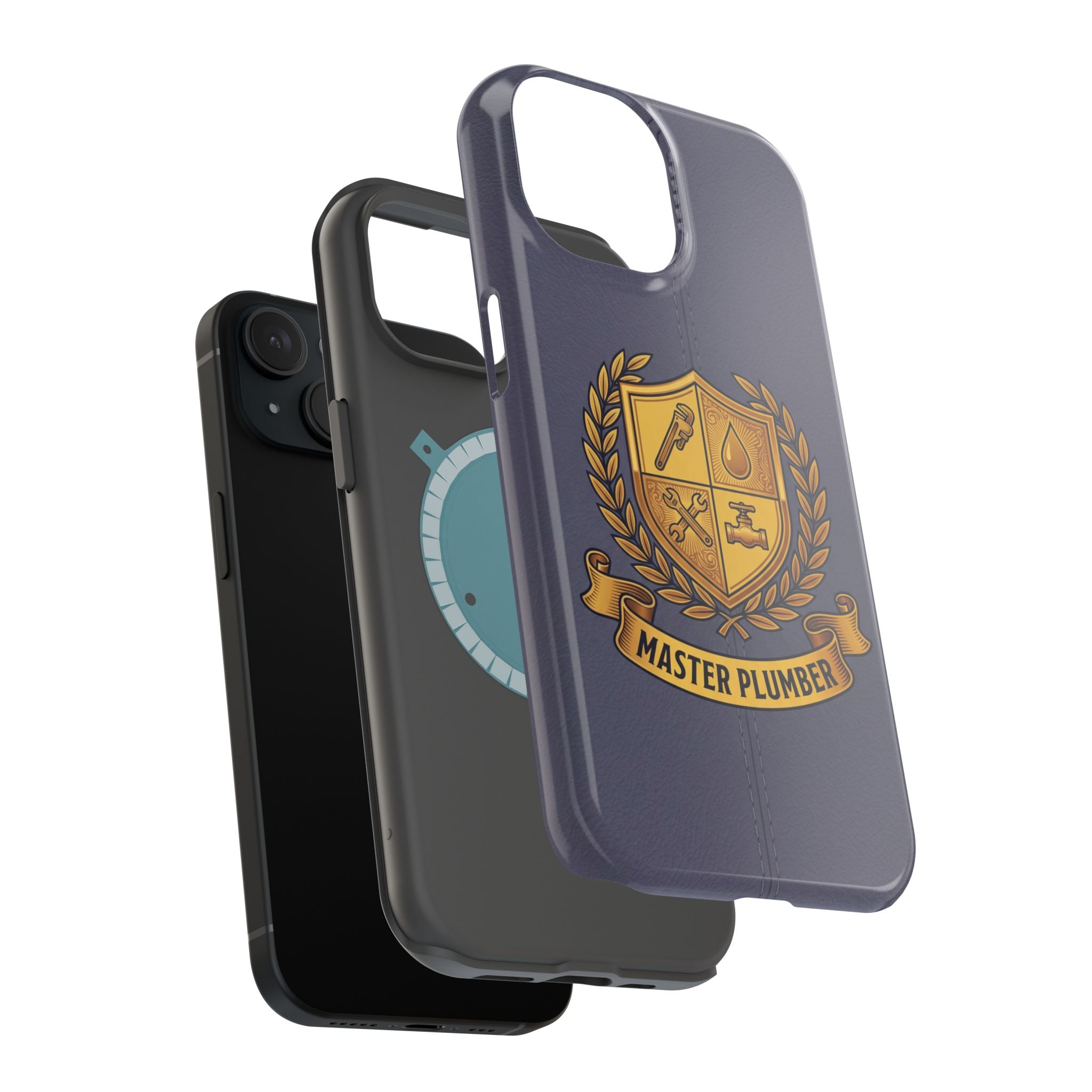 Master Plumber Crest Phone Case — Heraldic Shield Wireless Charging Cover