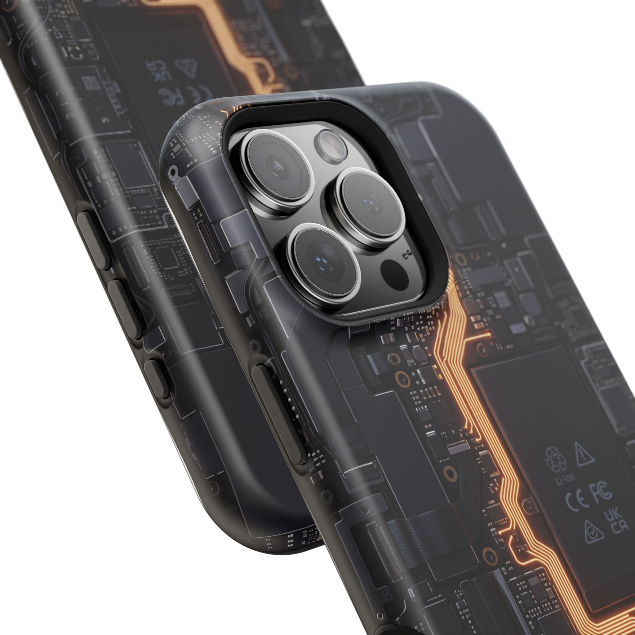 Electrician Circuit Bolt Phone Case — Impact-Resistant Wireless Charging Cover
