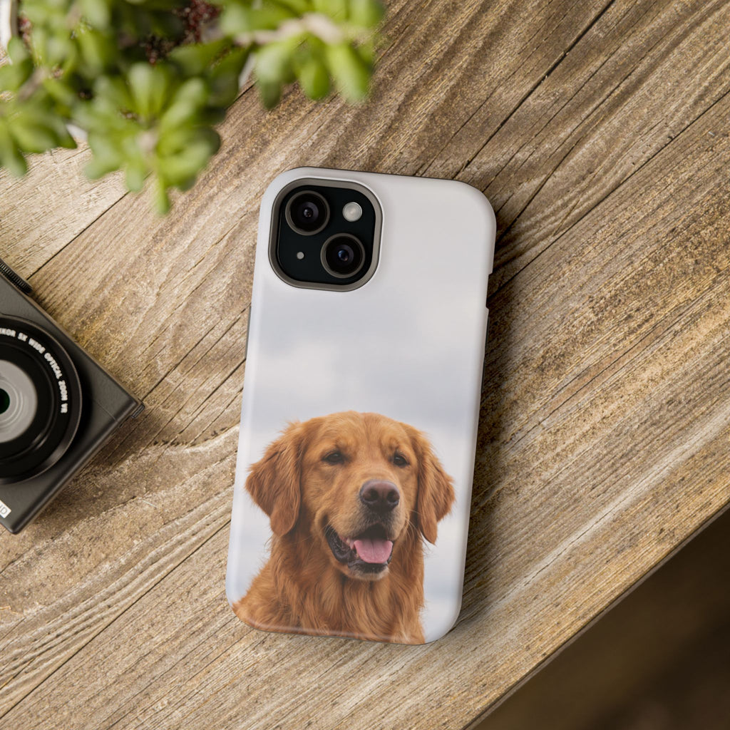 Golden Retriever Phone Case — Impact-Resistant Wireless Charging Cover