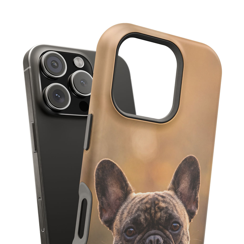 Brindle French Bulldog Phone Case — Impact-Resistant Wireless Charging Cover