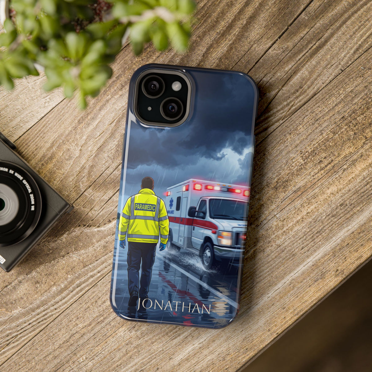 Personalized EMS Storm Phone Case — Wireless Charging Cover