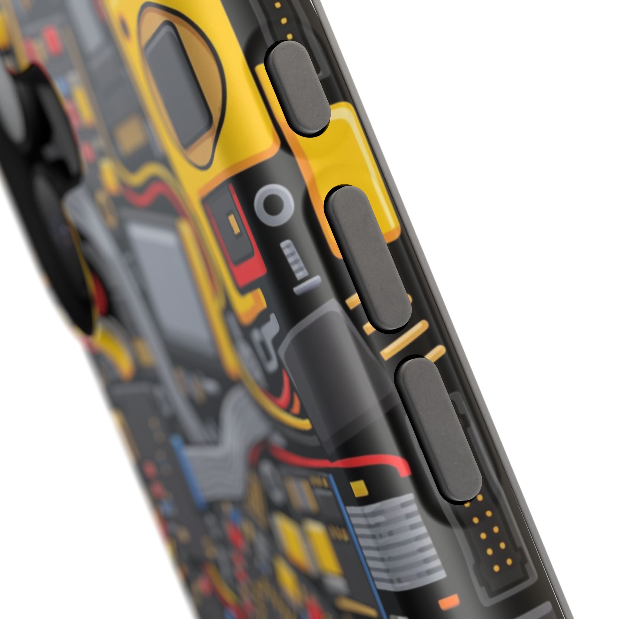 Voltage Board Phone Case — Yellow Circuit Wireless Charging Cover