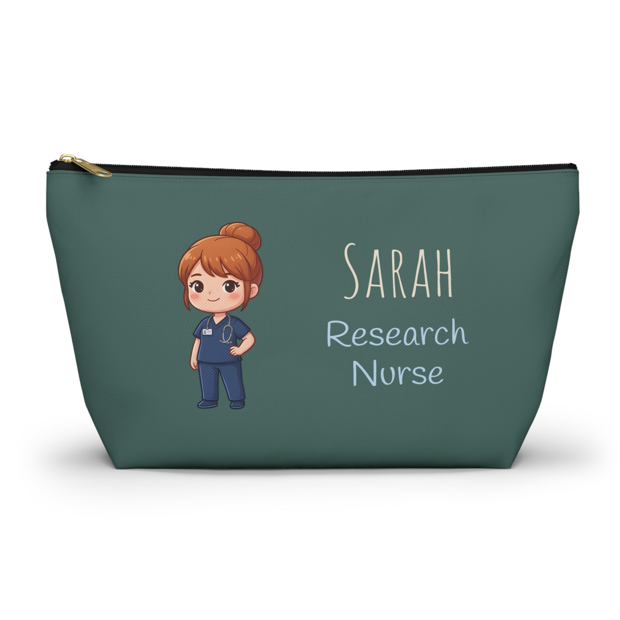 Personalized Nurse Gift Pouch | Custom Name Makeup Bag for Nurses